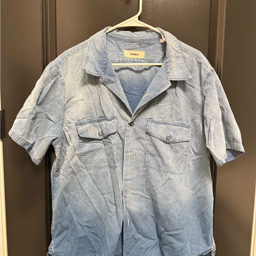 Buck Mason Light Blue Denim Shirt